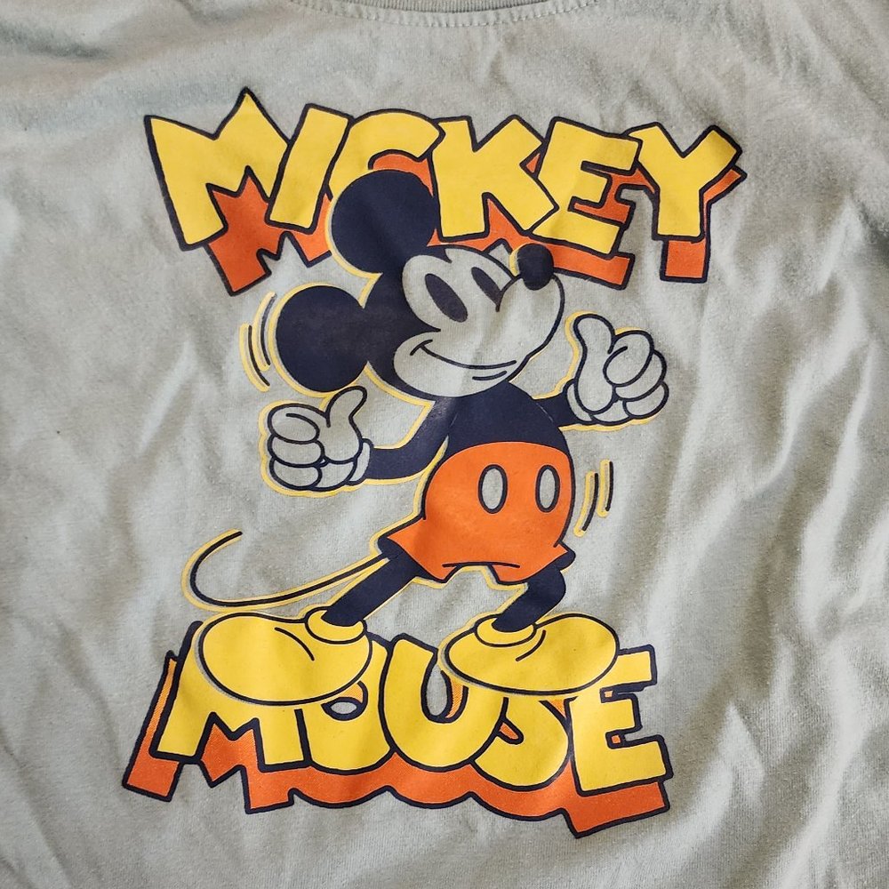 Disney Jumping Beans Blue/Gray Long Sleeve Mickey Mouse Jersey Size 5T - Picture 4 of 10